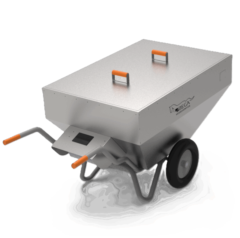 BEGA Heubedampfer XL Cross, mobiler Heubedampfer aus Edelstahl mit 370 Litern Volumen