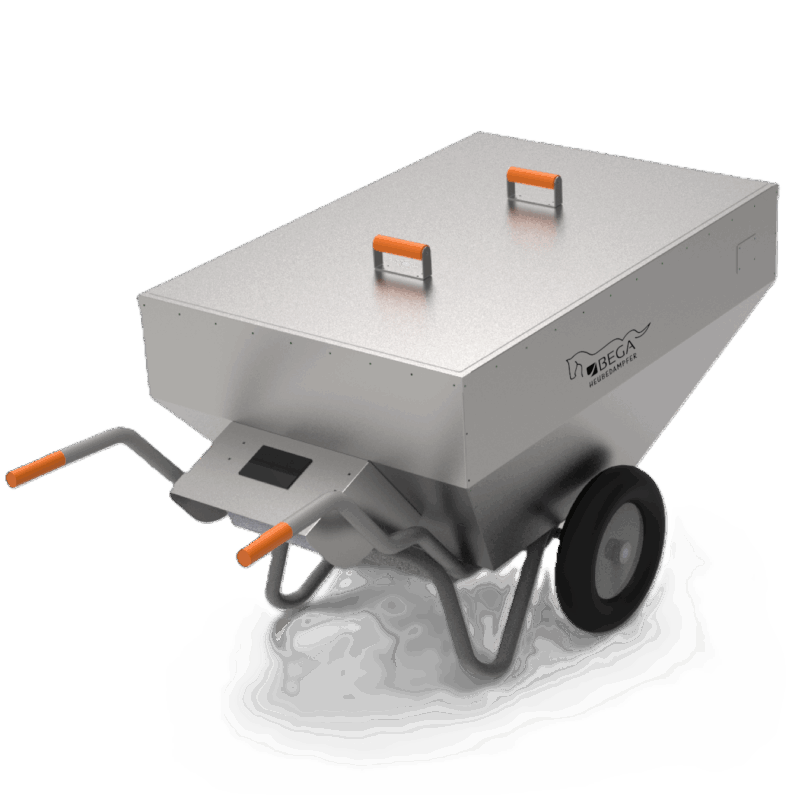 BEGA Heubedampfer XL Cross, mobiler Heubedampfer aus Edelstahl mit 370 Litern Volumen