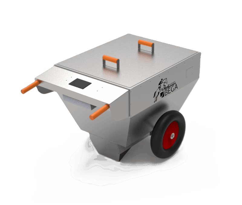BEGA Heubedampfer DERBY mobil aus Edelstahl, 200 Liter